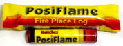 Dollhouse Miniature Posiflame Fire Place Log & Matches